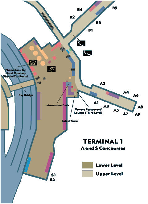 Concourse A and S